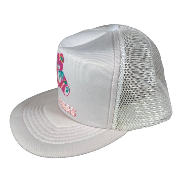 Vintage Las Vegas Teddy Bear Flat Bill Snapback Trucker Hat - Picture 4 of 9